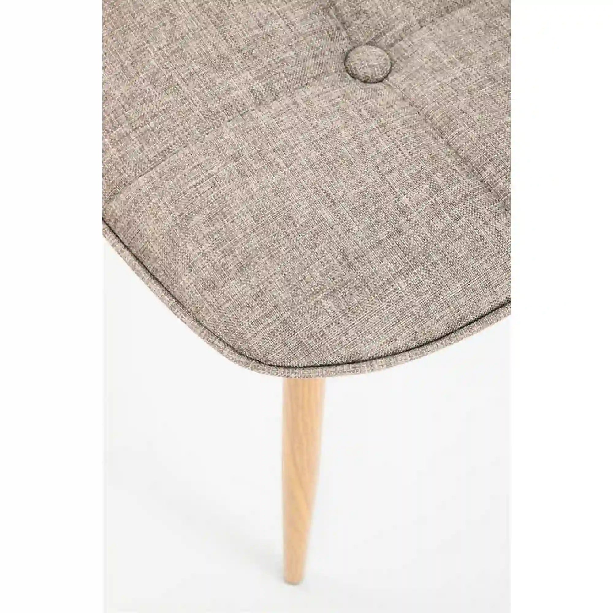 Scaun K316, bej/stejar, stofa clasica/metal, 44x56x87 cm