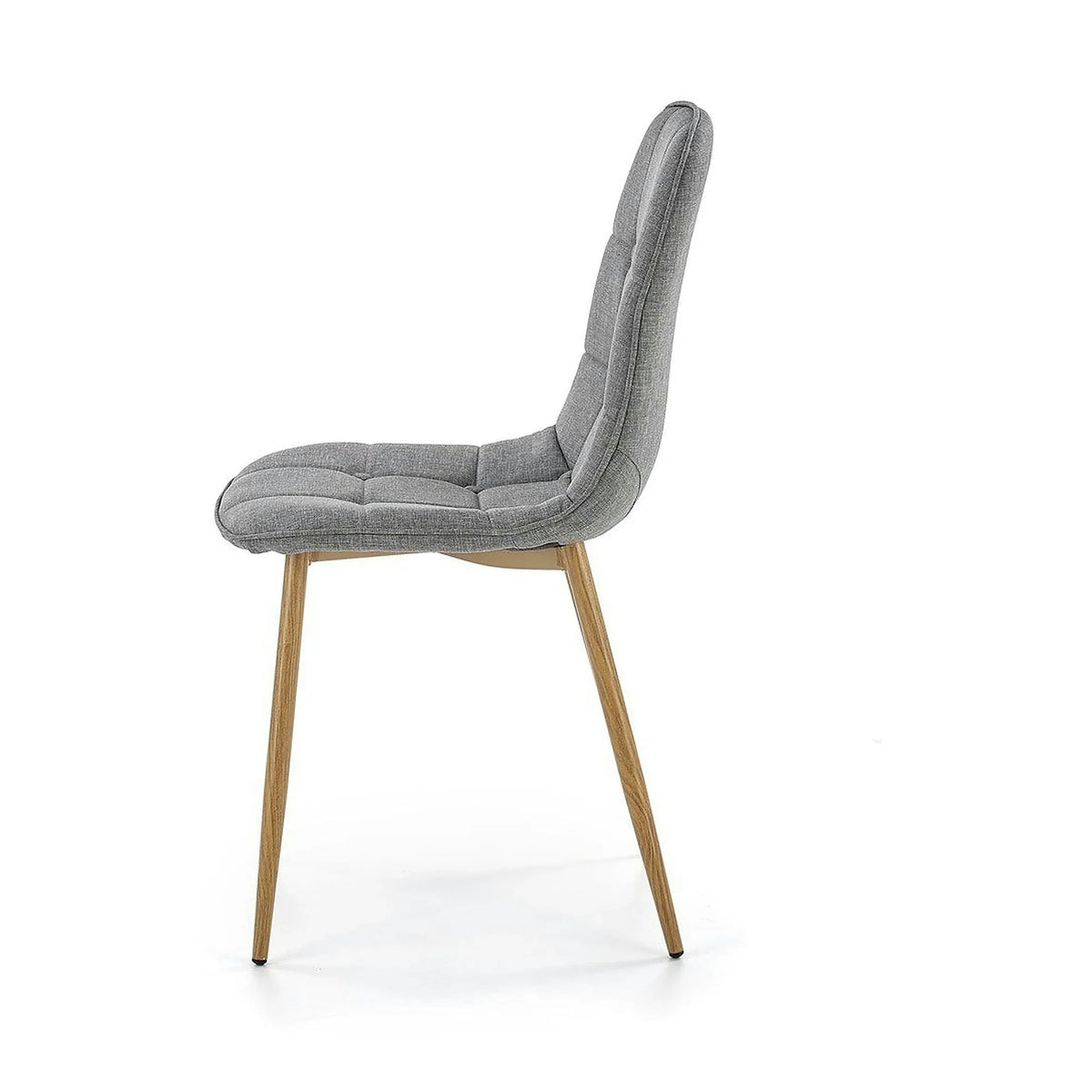 Scaun K316, gri/stejar, stofa clasica/metal, 44x56x87 cm