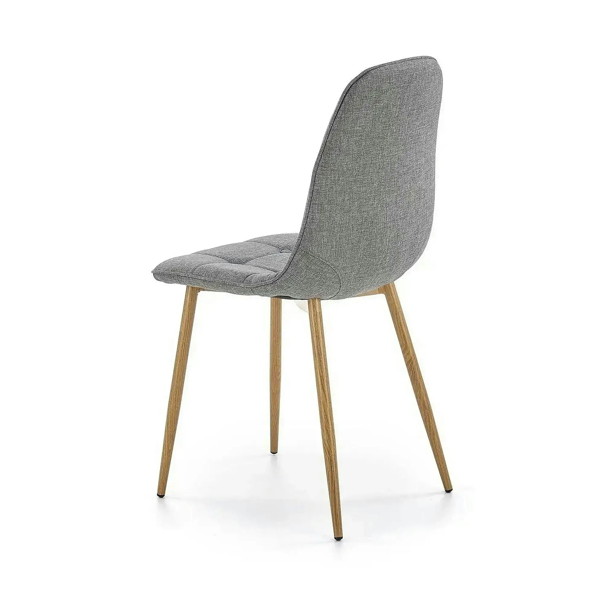 Scaun K316, gri/stejar, stofa clasica/metal, 44x56x87 cm