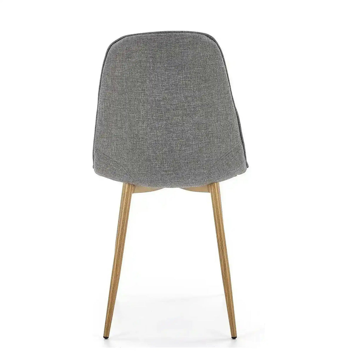 Scaun K316, gri/stejar, stofa clasica/metal, 44x56x87 cm
