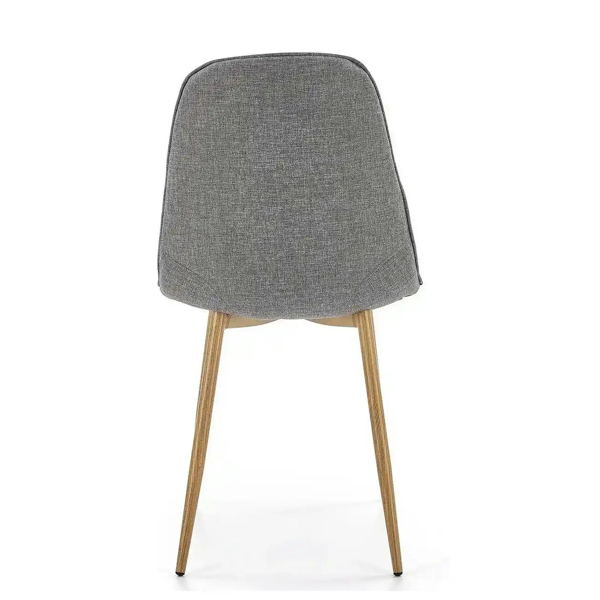 Scaun K316, gri/stejar, stofa clasica/metal, 44x56x87 cm