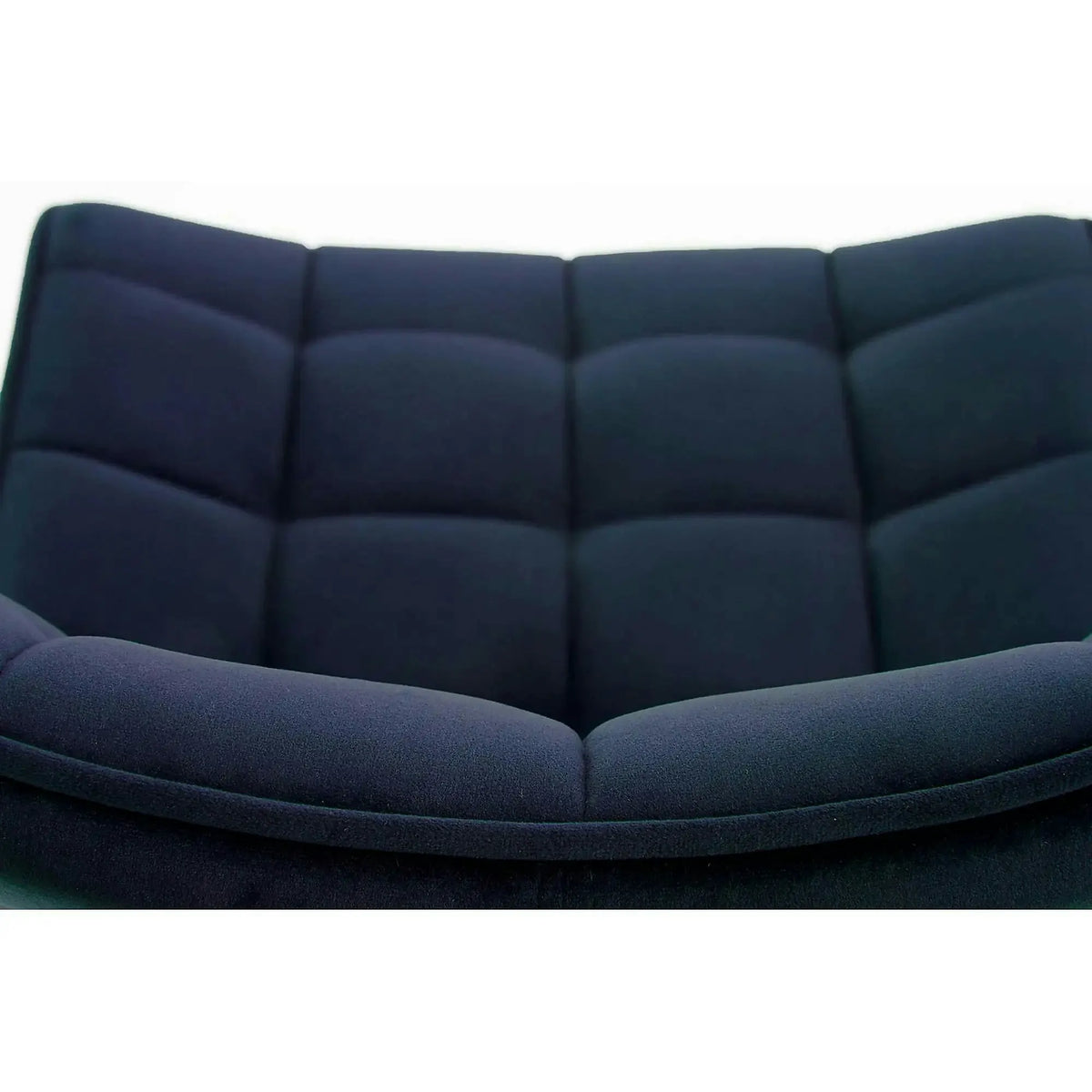 Scaun K332, albastru inchis/negru, stofa catifelata/metal, 46X61X84 CM