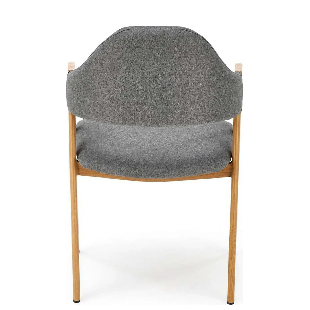Scaun K344, gri/stejar, stofa clasica/metal, 53X51X80 CM