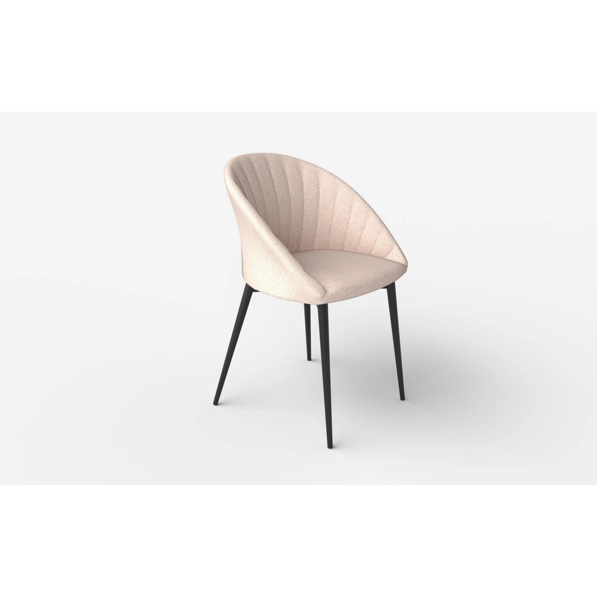 Scaun K357 bej/negru, stofa clasica/metal, 53x50x80 cm