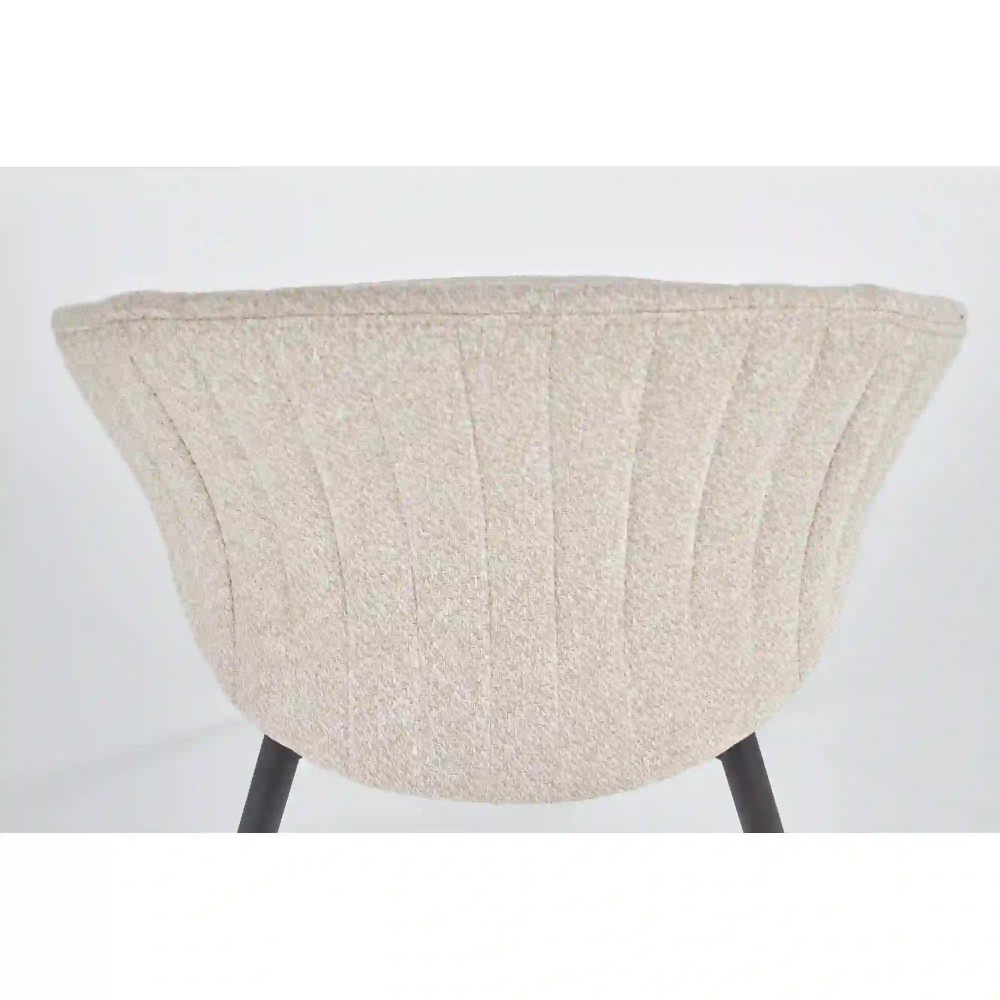 Scaun K357 bej/negru, stofa clasica/metal, 53x50x80 cm