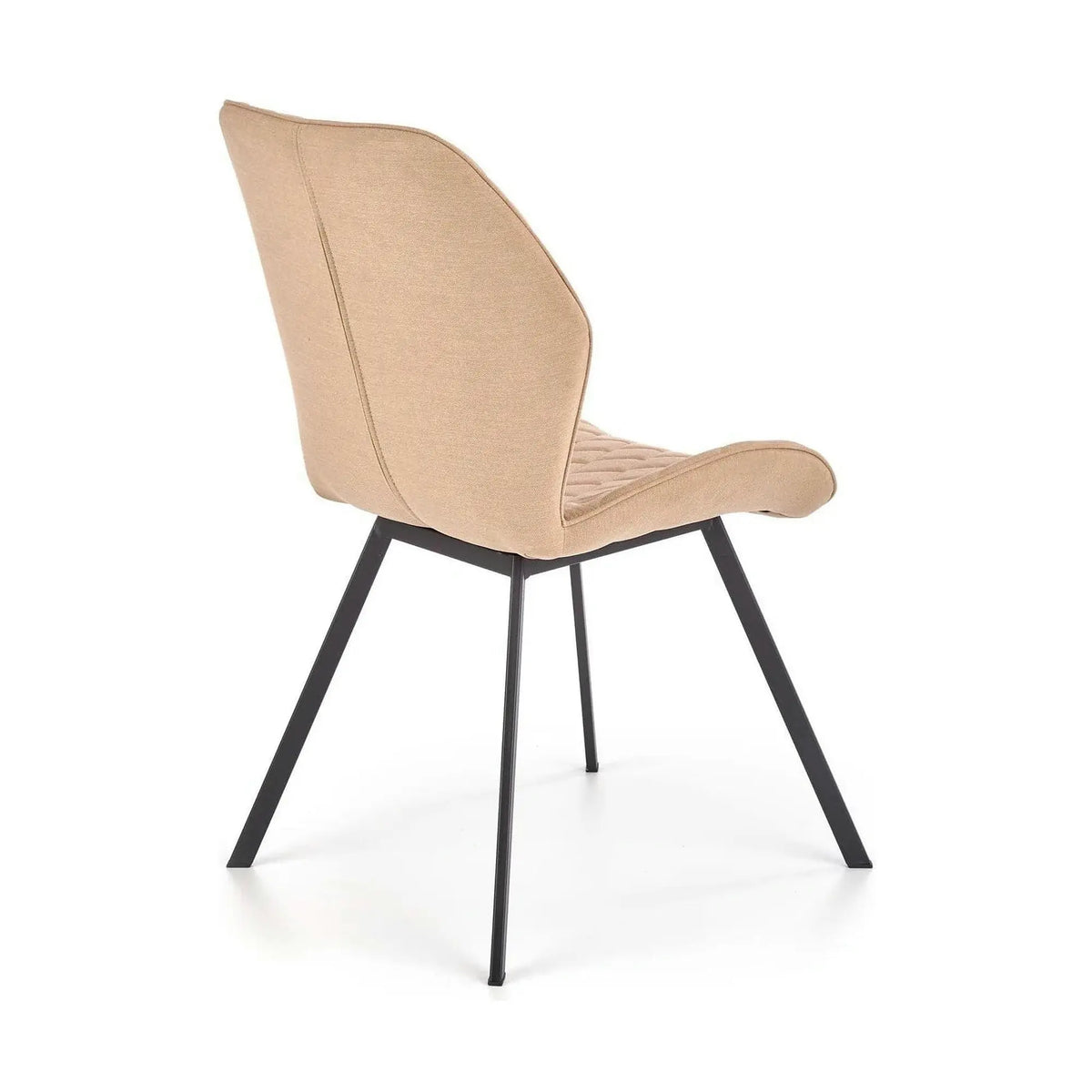Scaun K360 bej/negru, stofa clasica/metal, 51x64x90 cm