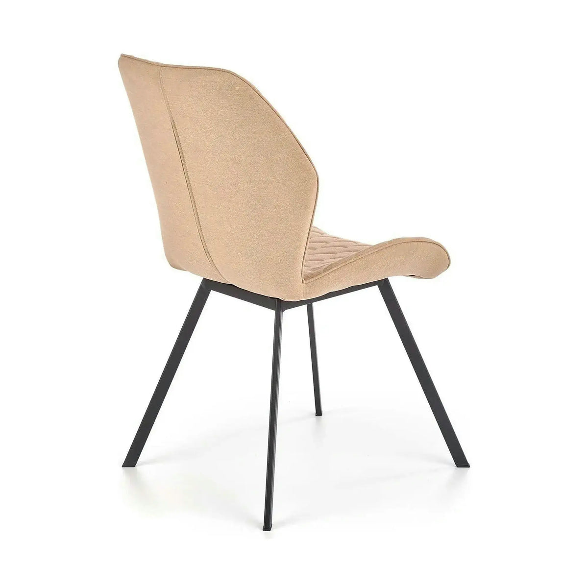 Scaun K360 bej/negru, stofa clasica/metal, 51x64x90 cm