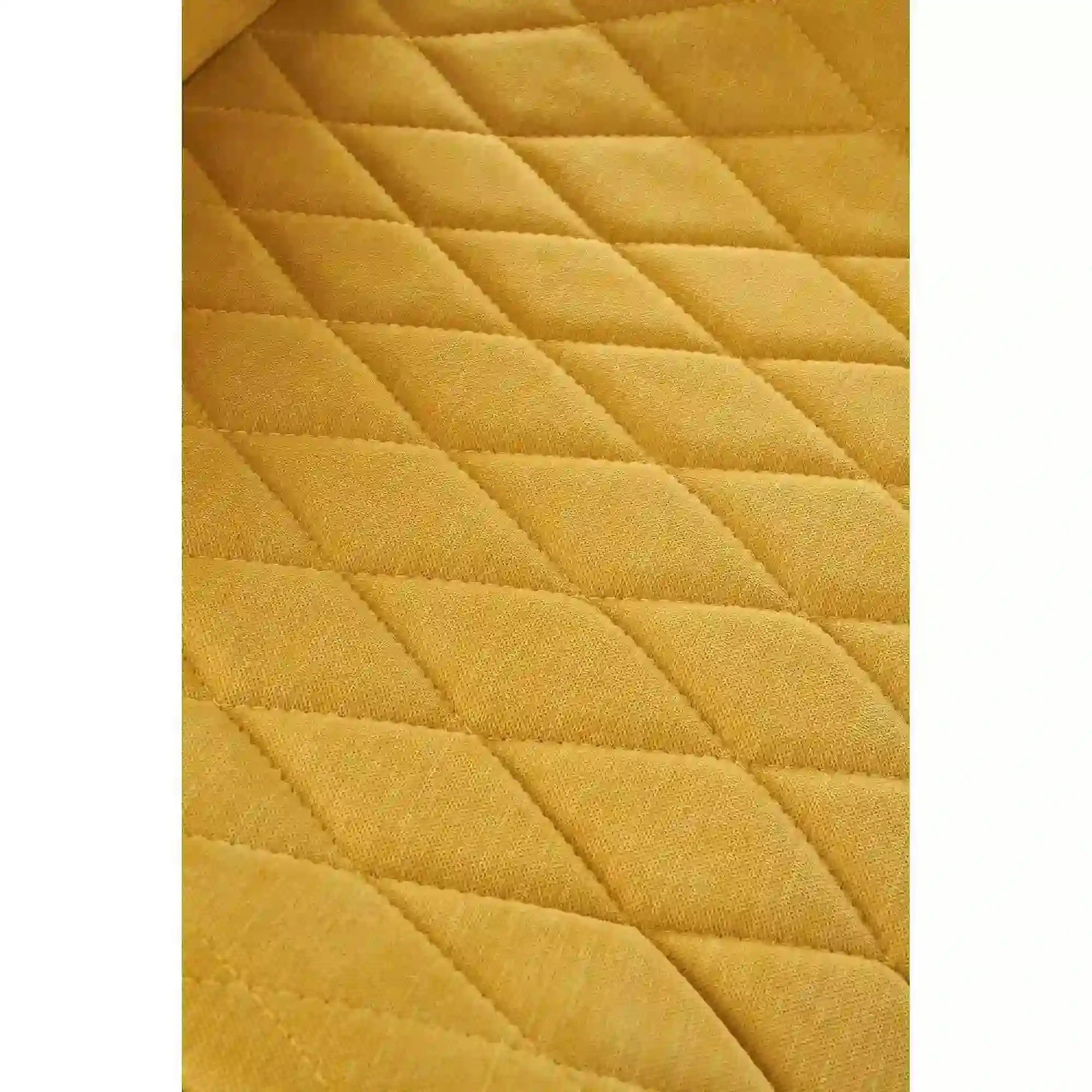 Scaun K360 galben mustar, stofa clasica/metal, 61x64x90 cm