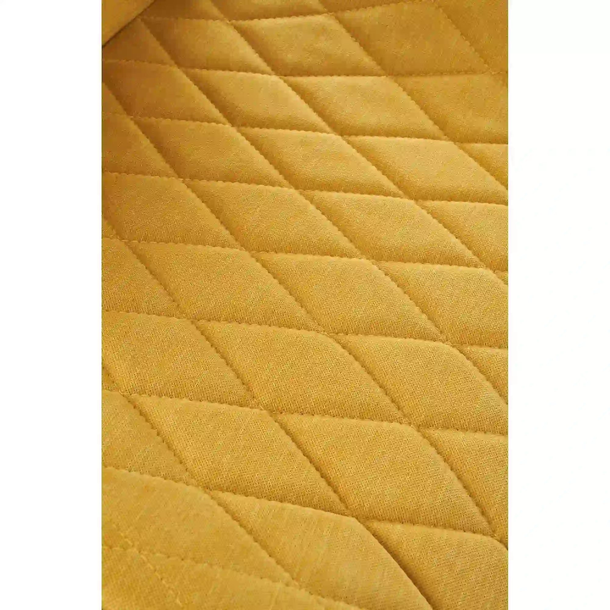 Scaun K360 galben mustar, stofa clasica/metal, 61x64x90 cm