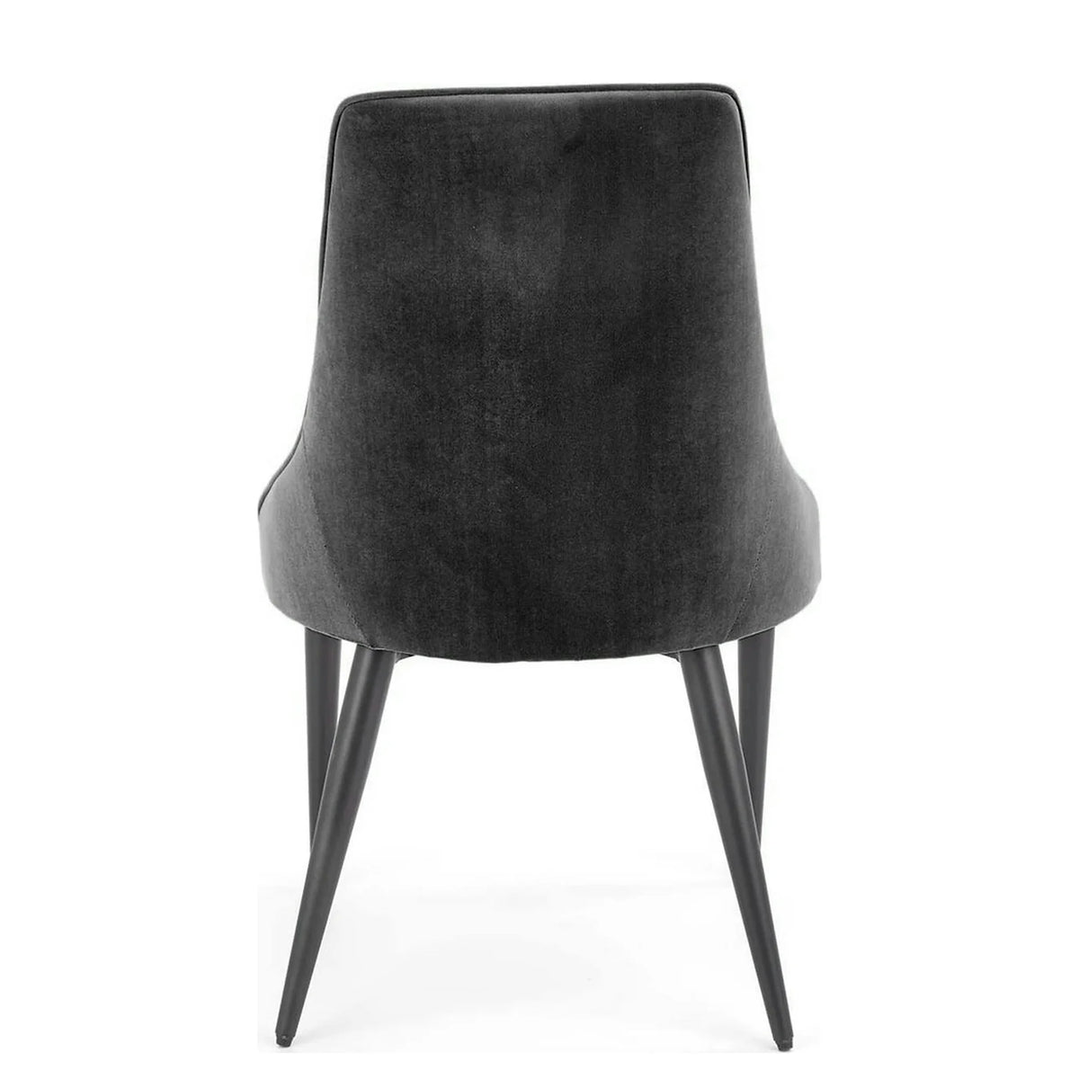 Scaun K365, stofa catifelata negru - Bluvel 19, 52x57x90 cm