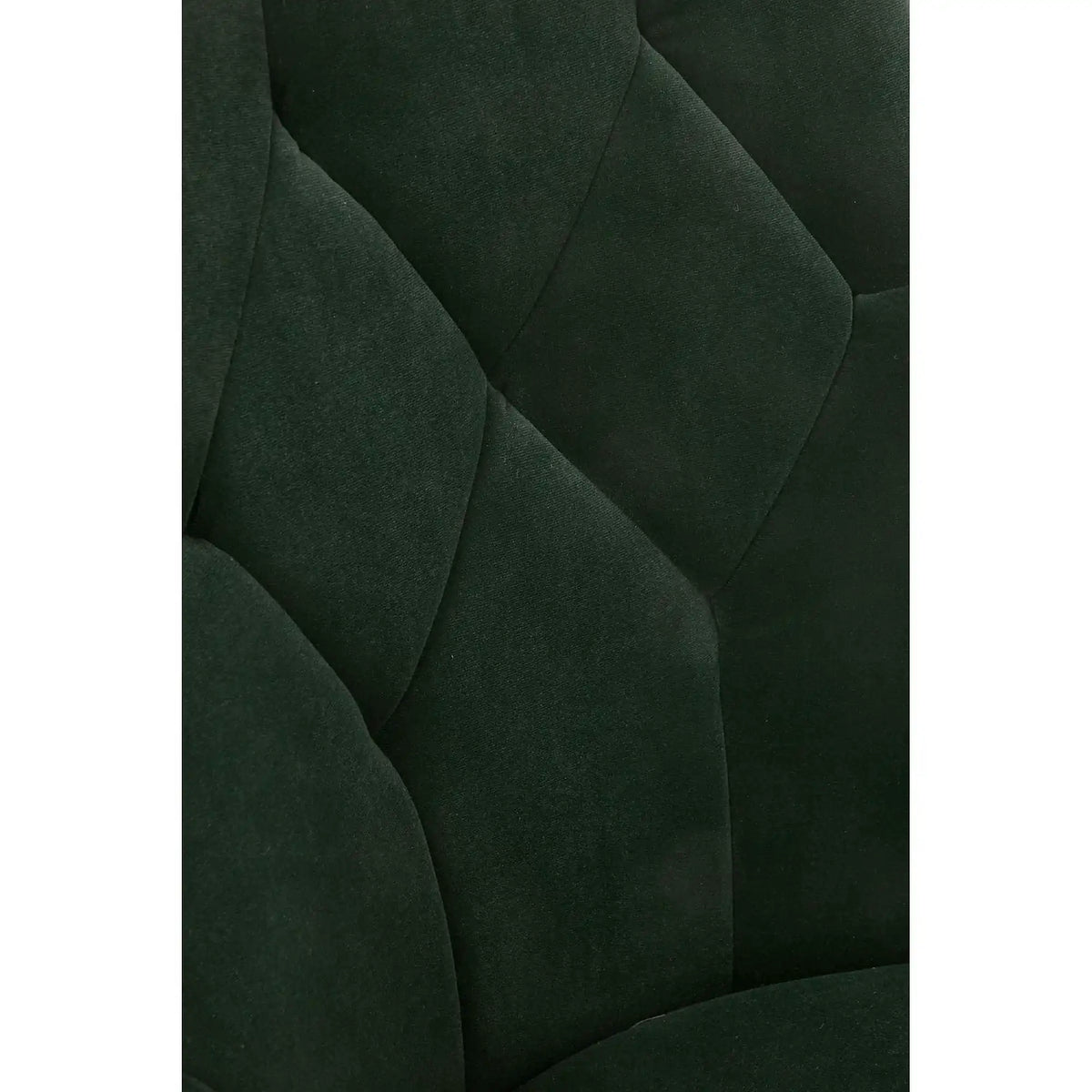 Scaun K365, verde inchis/negru, stofa catifelata/metal, 52x57x90 cm
