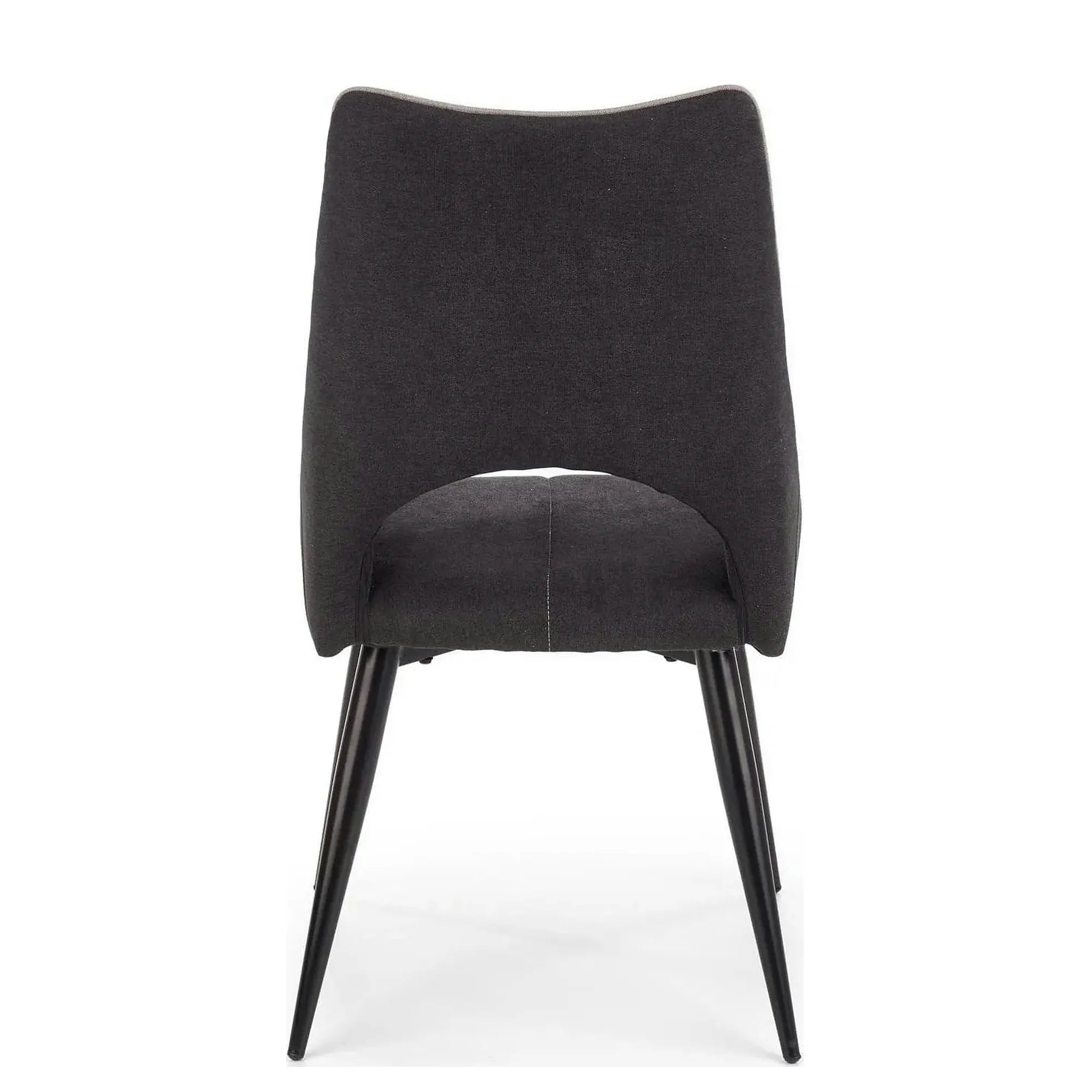 Scaun K369, gri inchis/negru, stofa clasica/otel, 48x58x92 cm