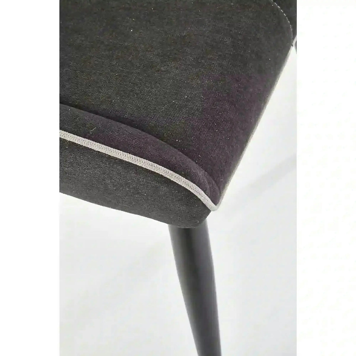 Scaun K369, gri inchis/negru, stofa clasica/otel, 48x58x92 cm