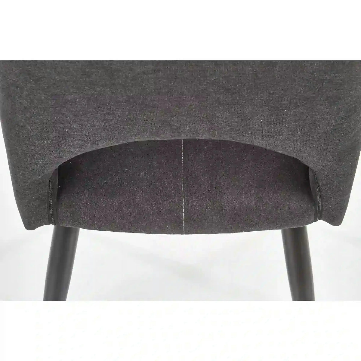 Scaun K369, gri inchis/negru, stofa clasica/otel, 48x58x92 cm