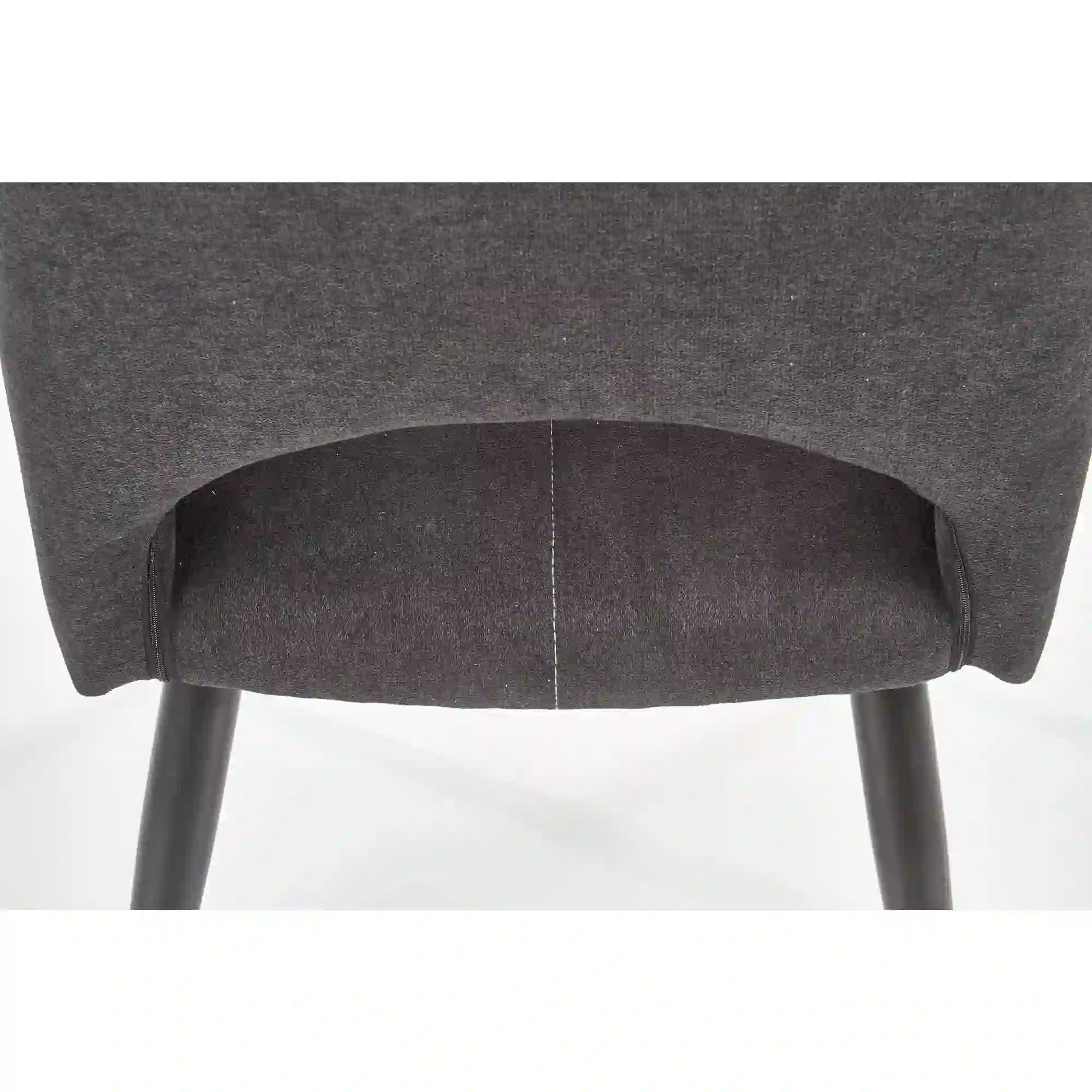 Scaun K369, gri inchis/negru, stofa clasica/otel, 48x58x92 cm