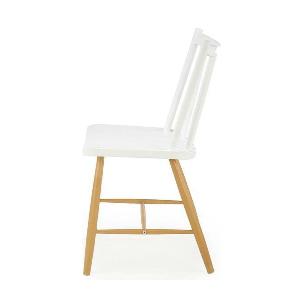 Scaun K419, alb/stejar, polipropilena, 47x47x83 cm