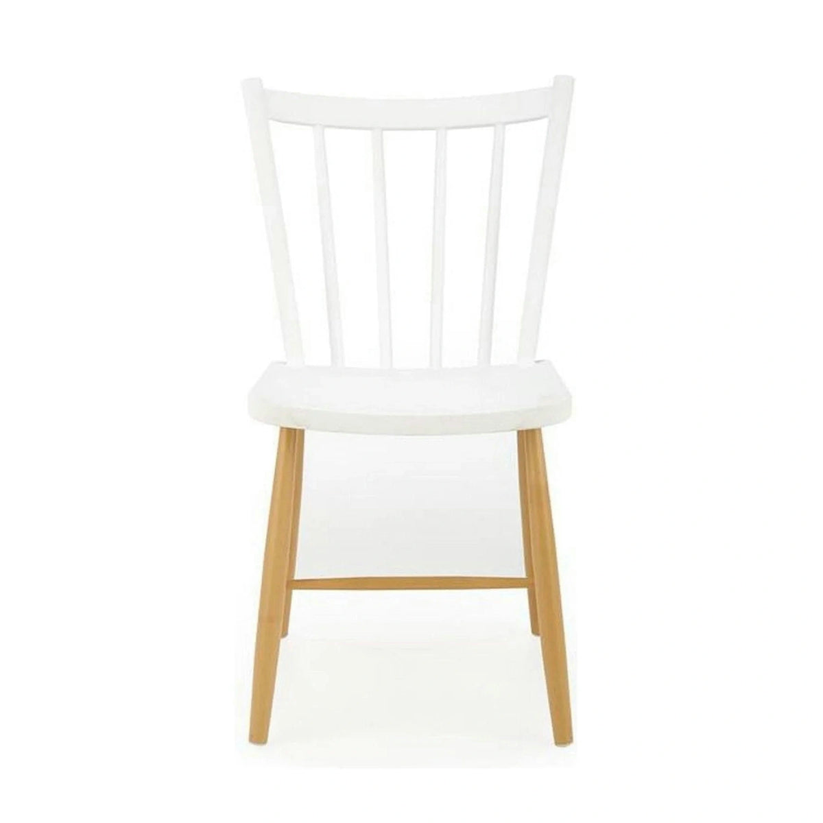 Scaun K419, alb/stejar, polipropilena, 47x47x83 cm