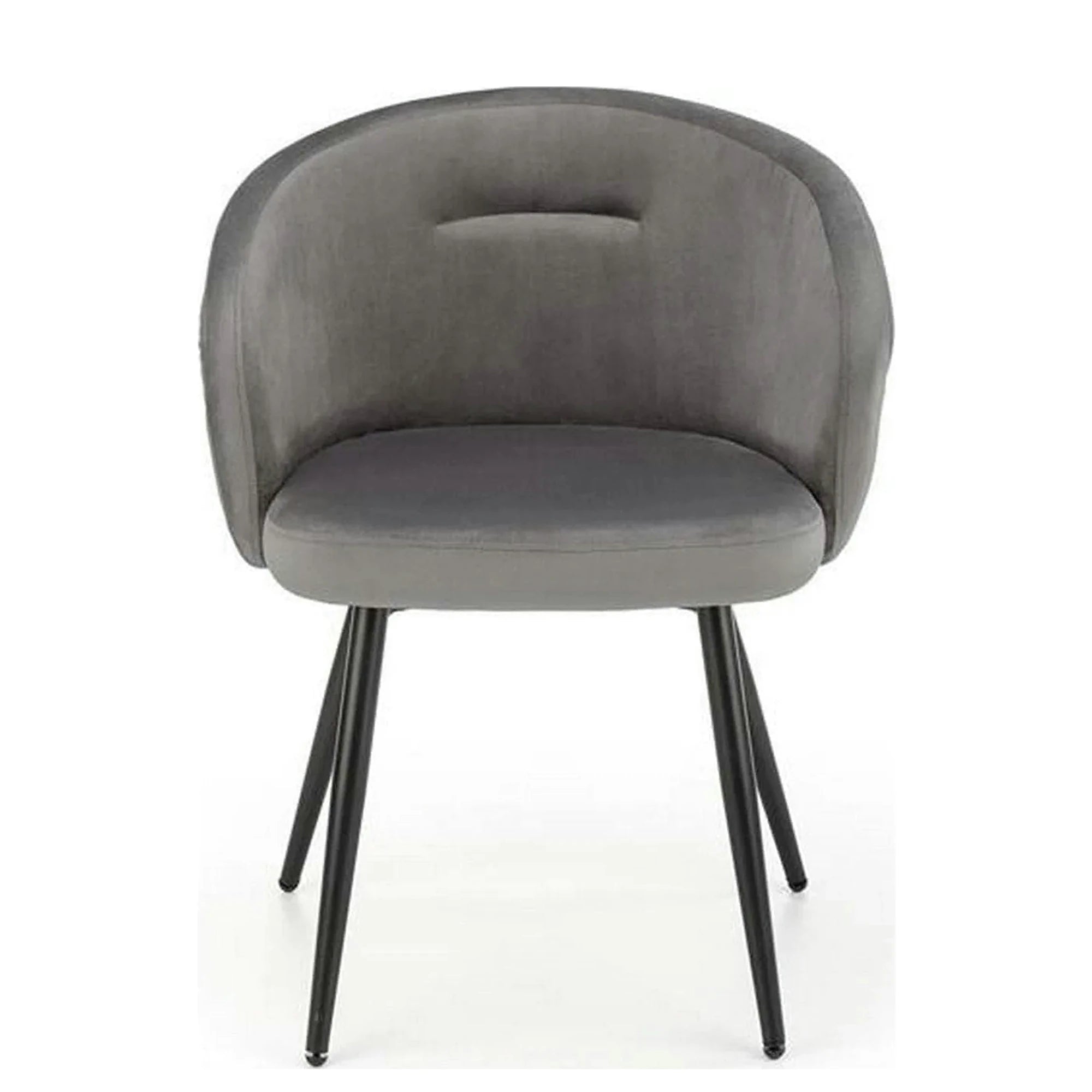 Scaun K430, gri, stofa/metal, 61x54x77 cm