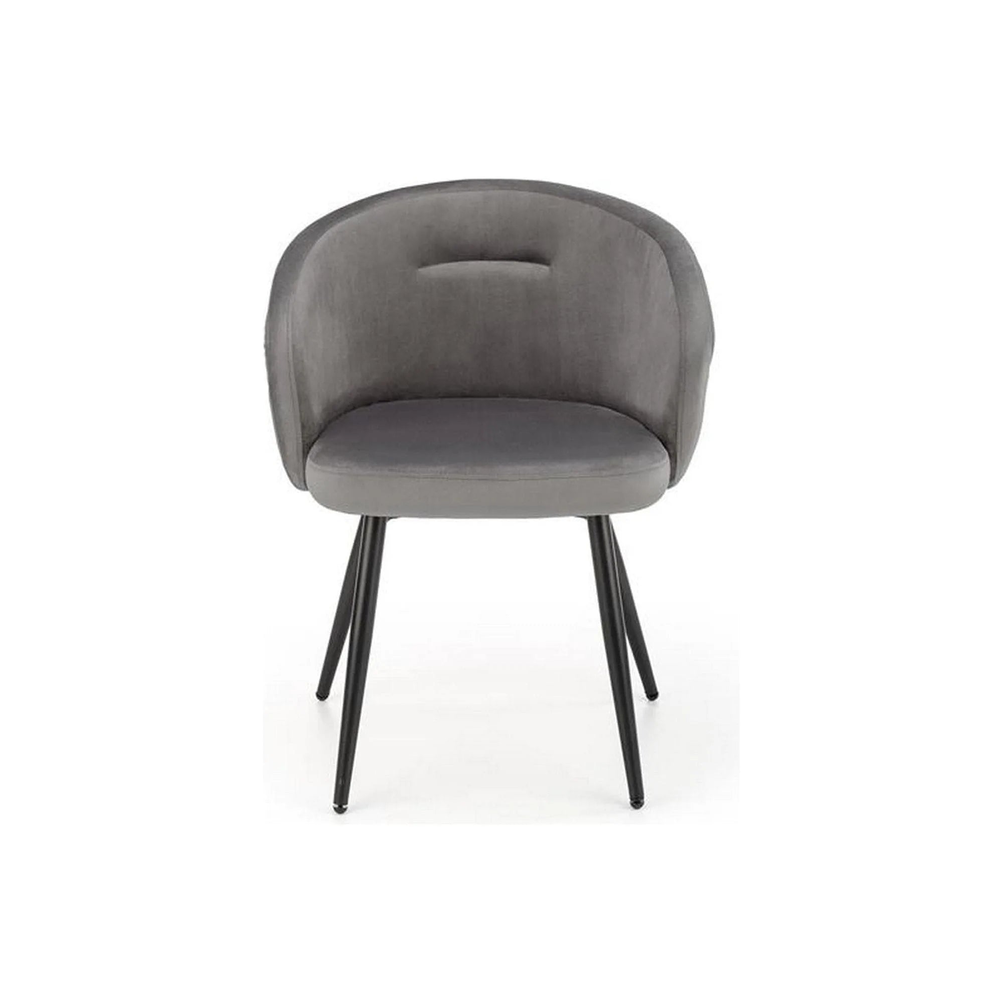 Scaun K430, gri, stofa/metal, 61x54x77 cm