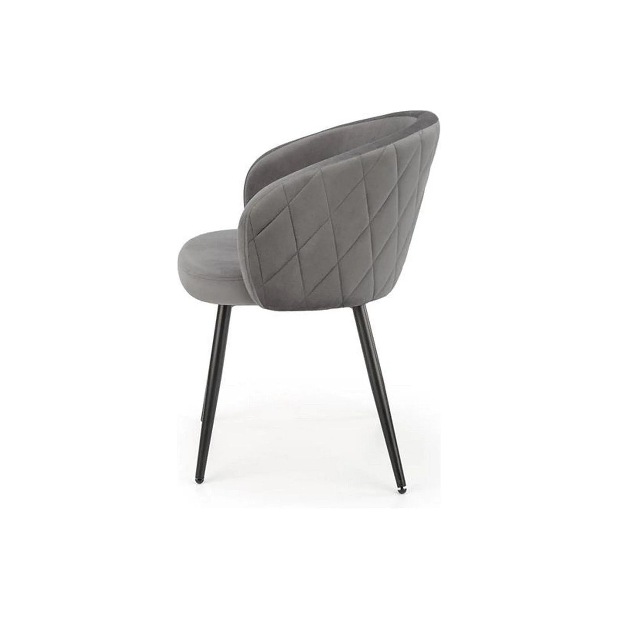 Scaun K430, gri, stofa/metal, 61x54x77 cm