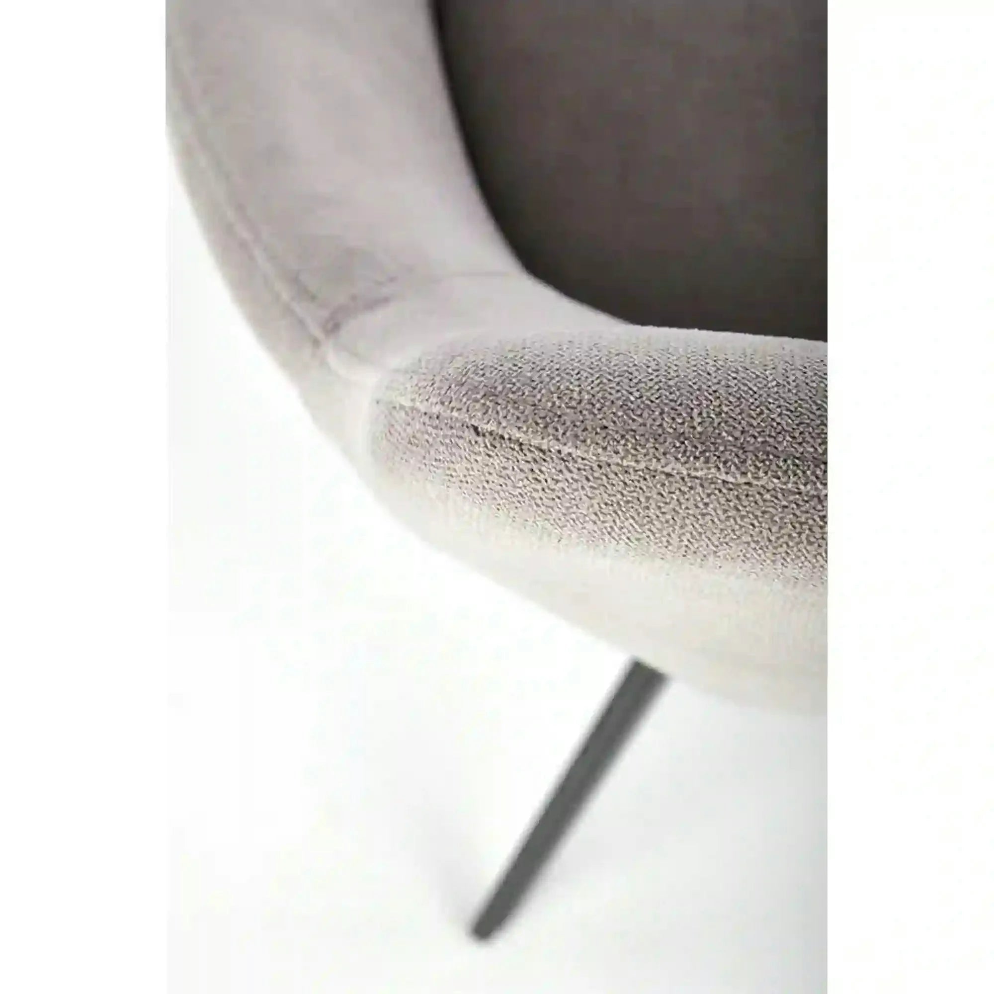 Scaun K431, gri deschis/negru, stofa clasica/metal, 55x54x84 cm