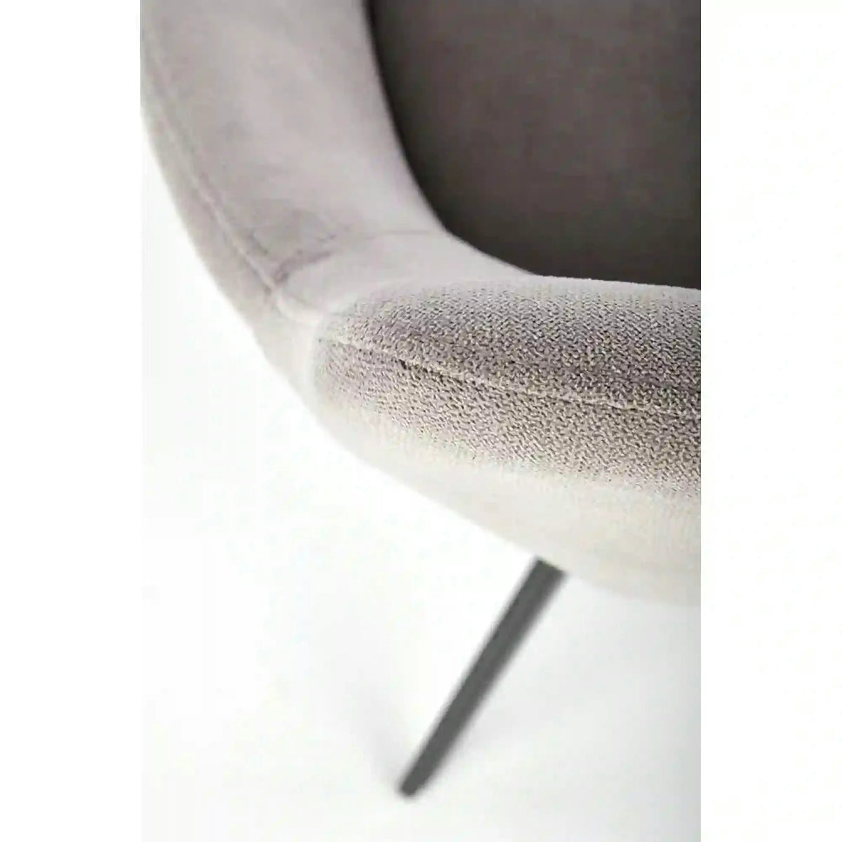 Scaun K431, gri deschis/negru, stofa clasica/metal, 55x54x84 cm