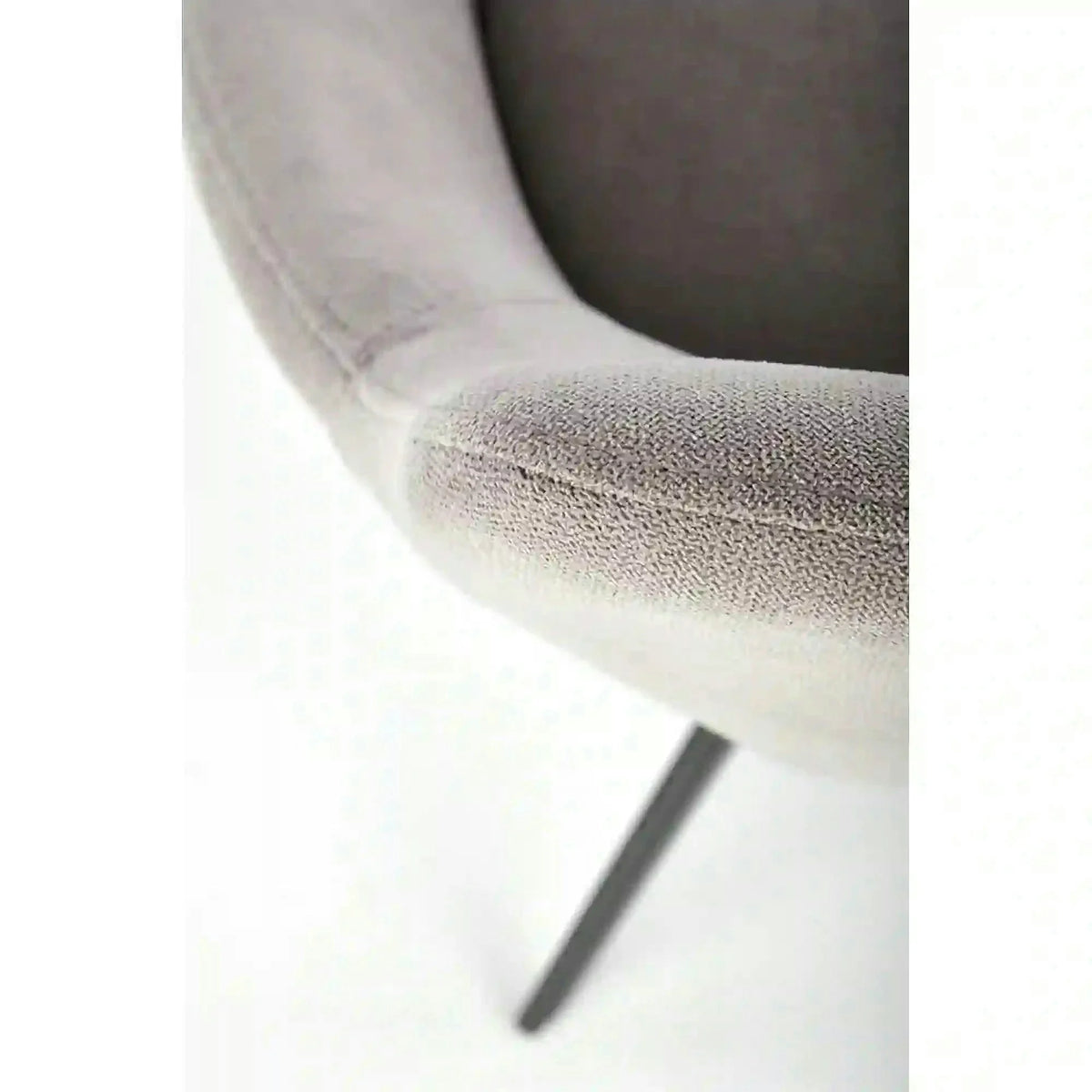 Scaun K431, gri deschis/negru, stofa clasica/metal, 55x54x84 cm