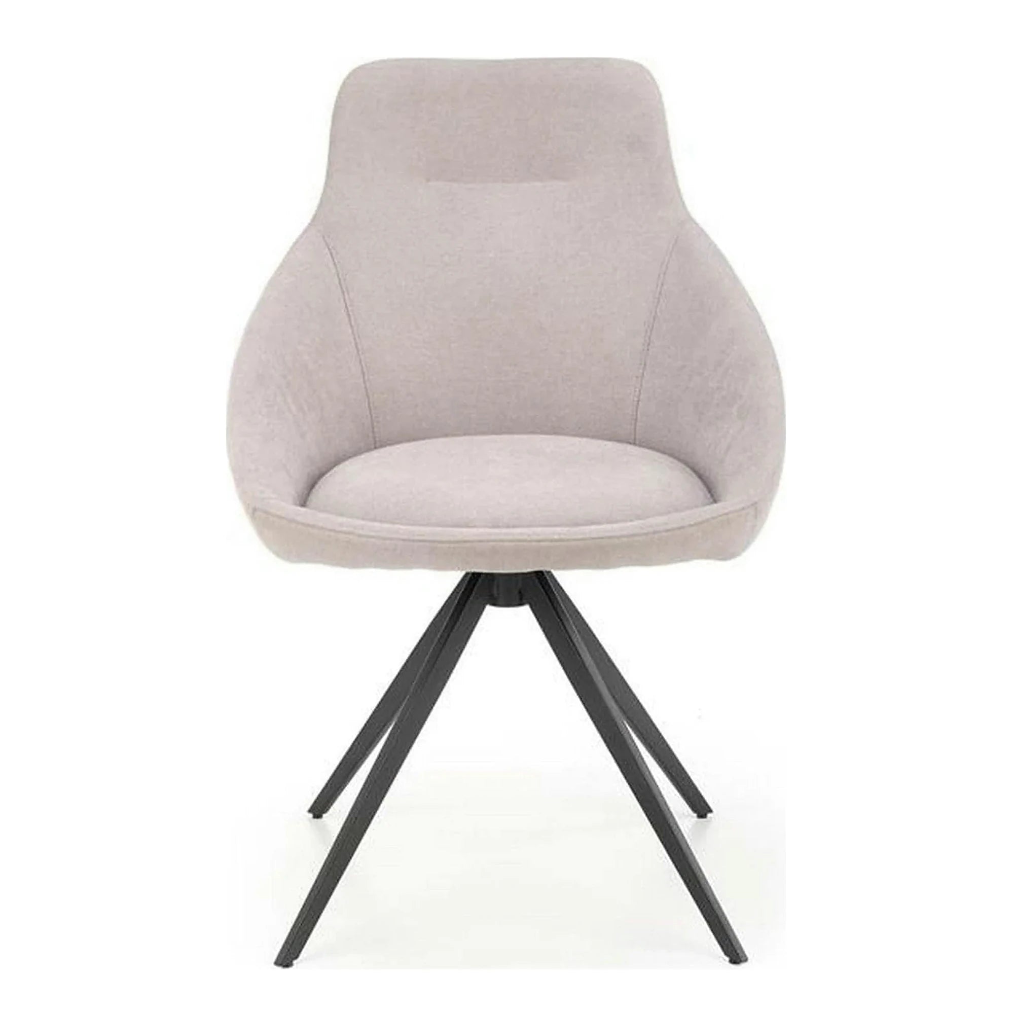 Scaun K431, gri deschis/negru, stofa clasica/metal, 55x54x84 cm