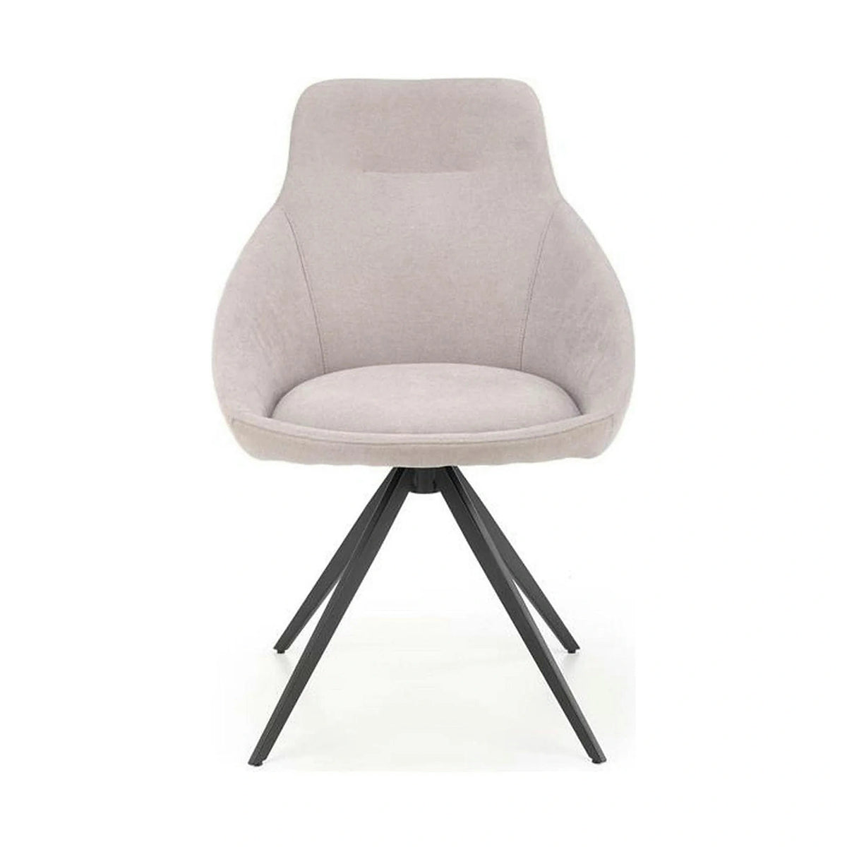 Scaun K431, gri deschis/negru, stofa clasica/metal, 55x54x84 cm