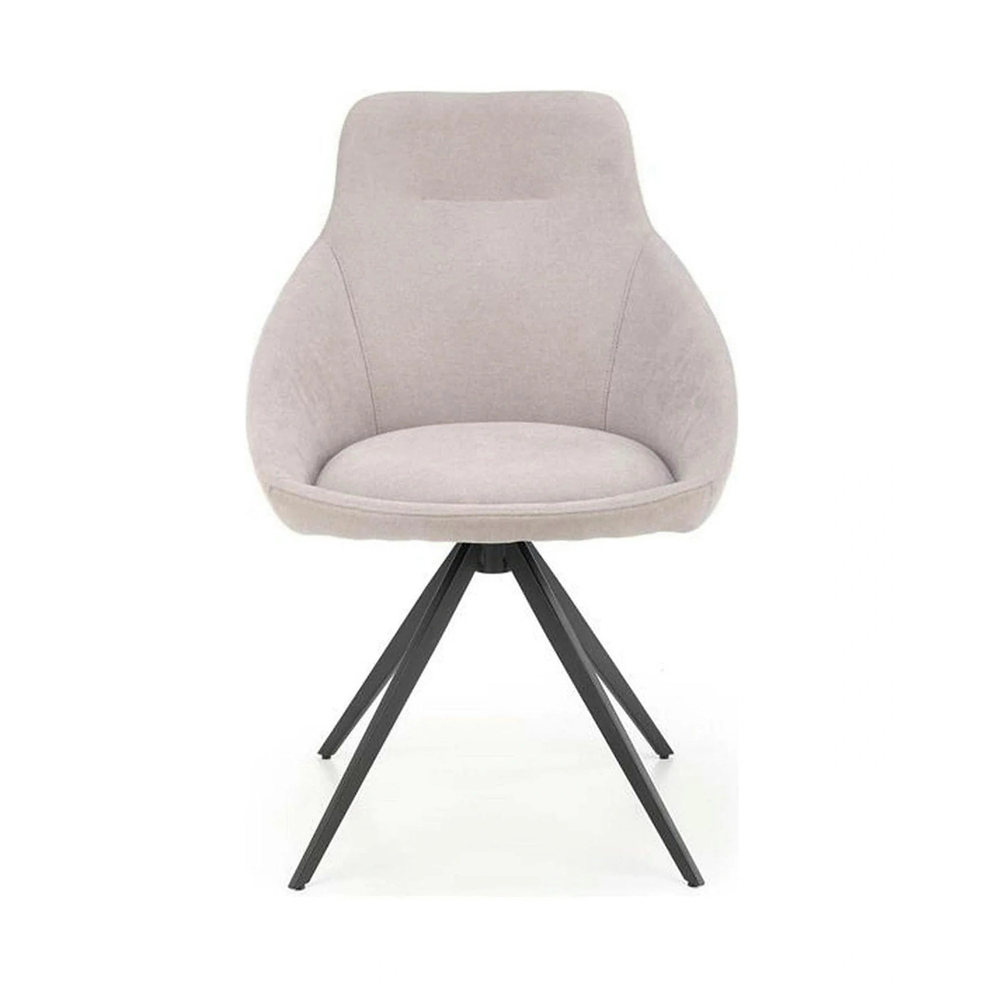 Scaun K431, gri deschis/negru, stofa clasica/metal, 55x54x84 cm