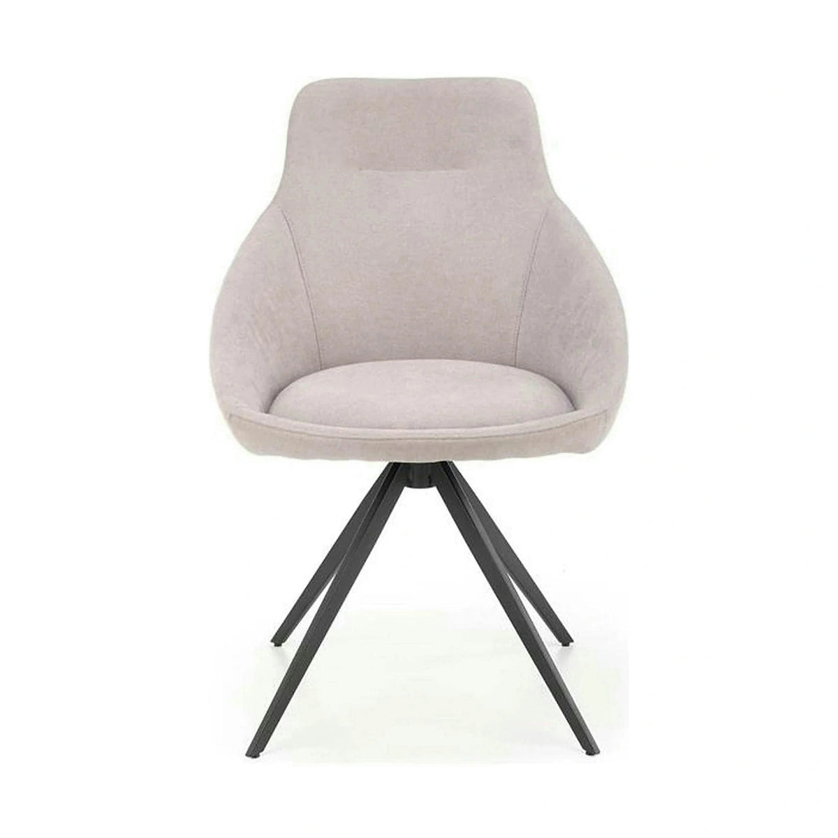 Scaun K431, gri deschis/negru, stofa clasica/metal, 55x54x84 cm