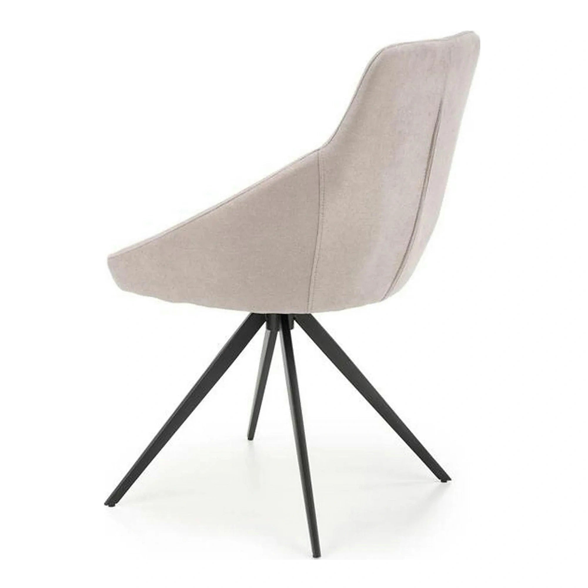 Scaun K431, gri deschis/negru, stofa clasica/metal, 55x54x84 cm