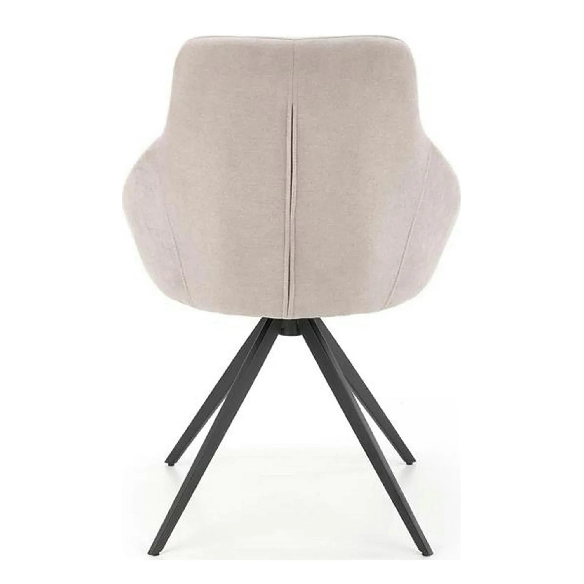 Scaun K431, gri deschis/negru, stofa clasica/metal, 55x54x84 cm