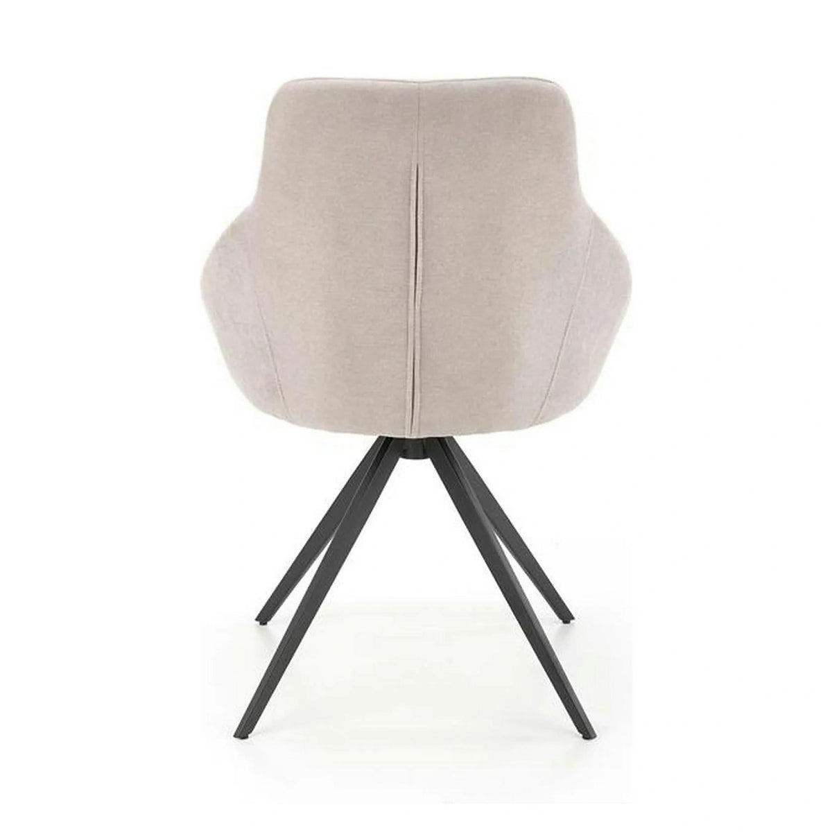 Scaun K431, gri deschis/negru, stofa clasica/metal, 55x54x84 cm