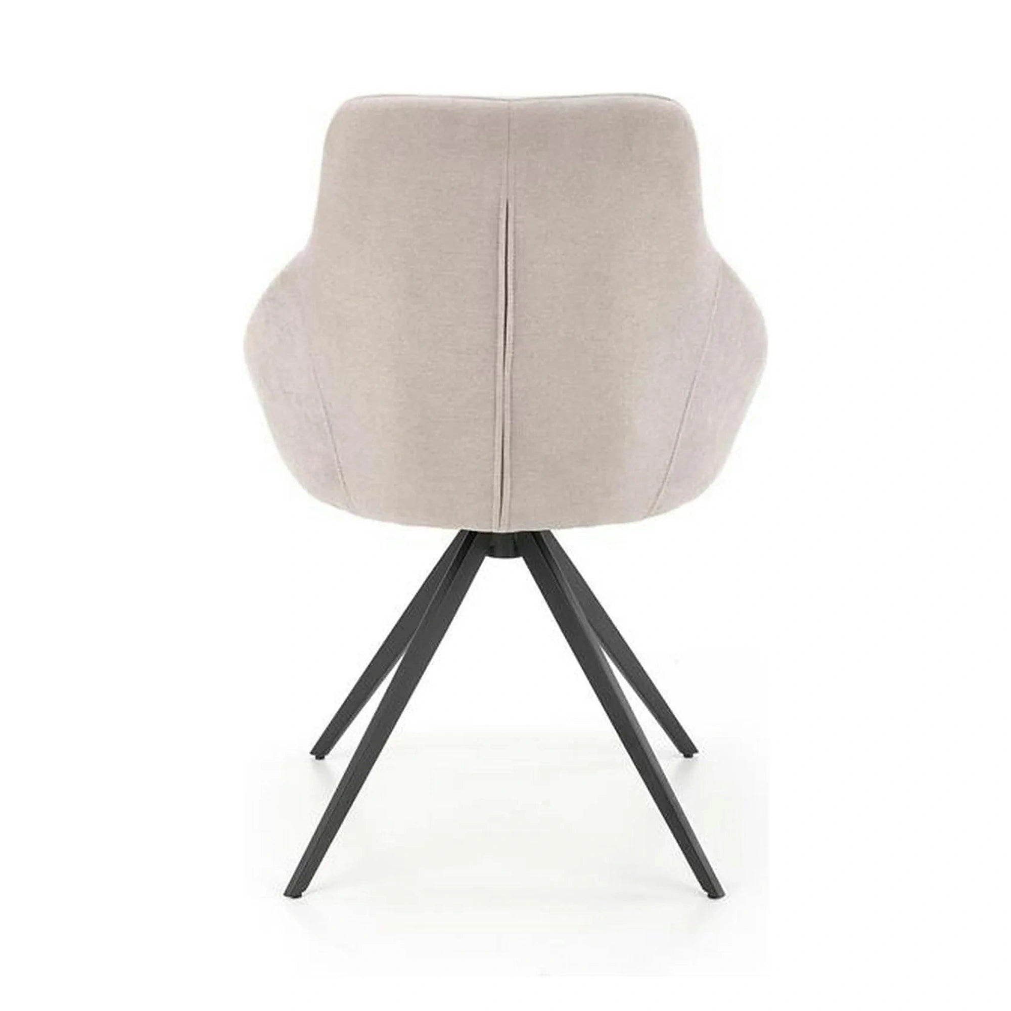 Scaun K431, gri deschis/negru, stofa clasica/metal, 55x54x84 cm