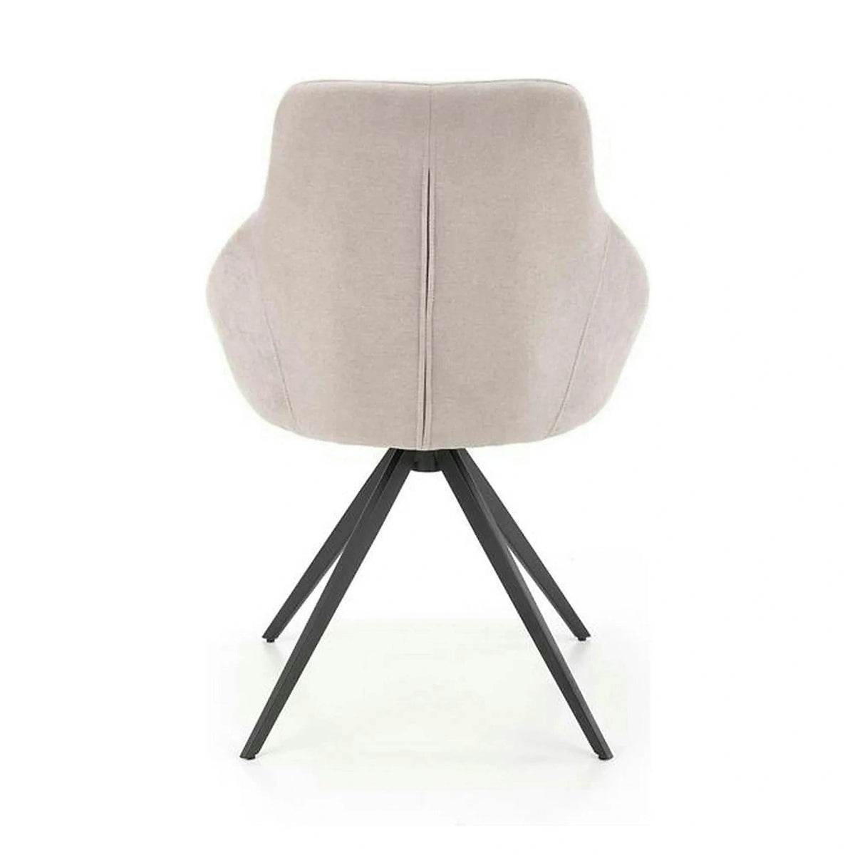 Scaun K431, gri deschis/negru, stofa clasica/metal, 55x54x84 cm