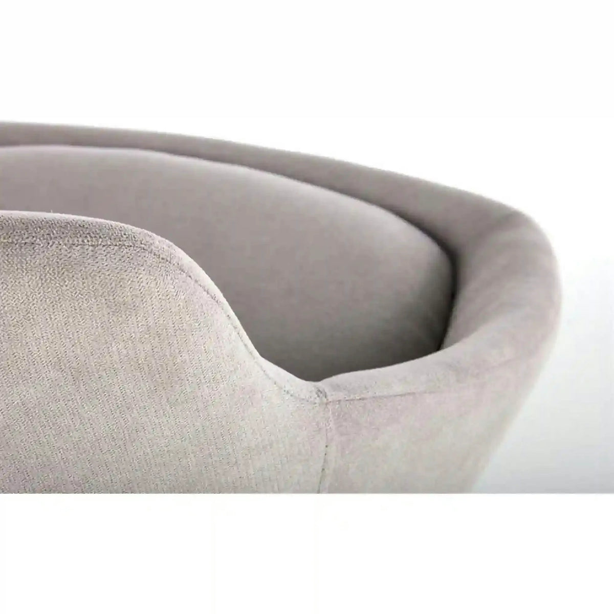 Scaun K431, gri deschis/negru, stofa clasica/metal, 55x54x84 cm