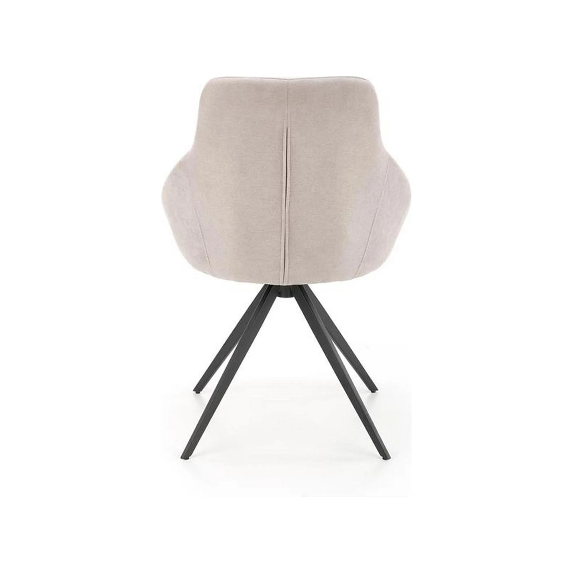 Scaun K431, gri deschis/negru, stofa clasica/metal, 55x54x84 cm