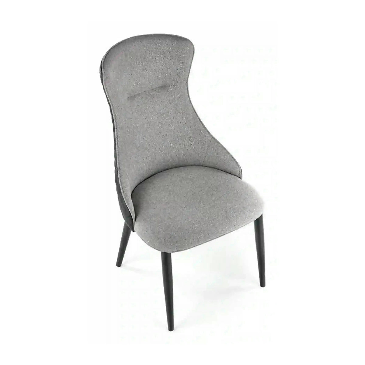 Scaun K434, gri/negru, stofa catifelata/piele ecologica, 53x54x97 cm
