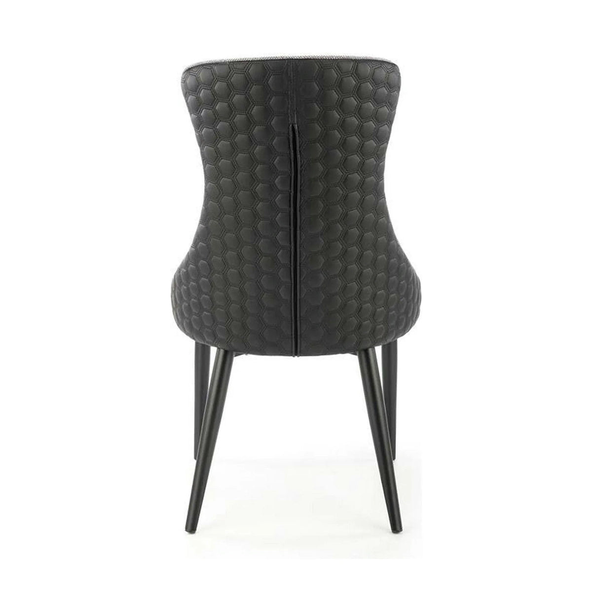 Scaun K434, gri/negru, stofa catifelata/piele ecologica, 53x54x97 cm