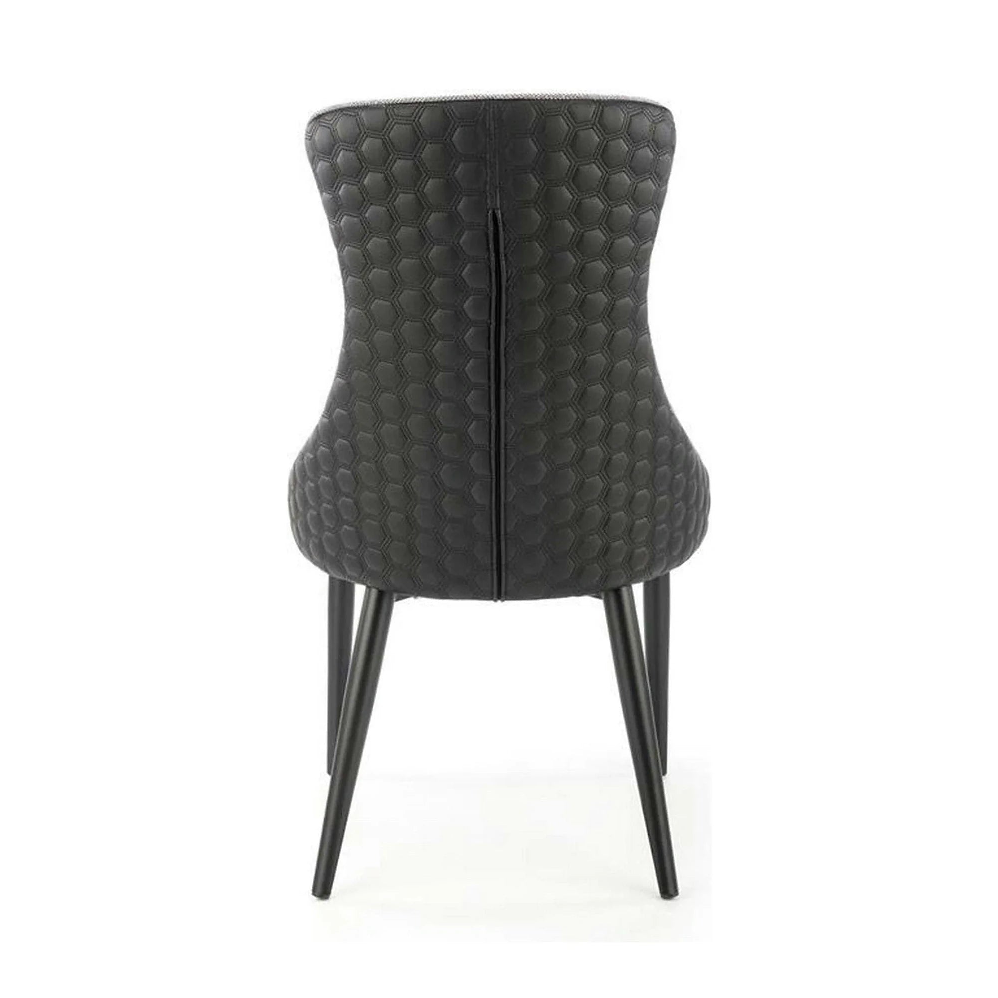 Scaun K434, gri/negru, stofa catifelata/piele ecologica, 53x54x97 cm