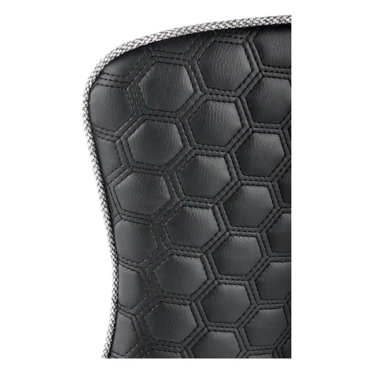 Scaun K434, gri/negru, stofa catifelata/piele ecologica, 53x54x97 cm