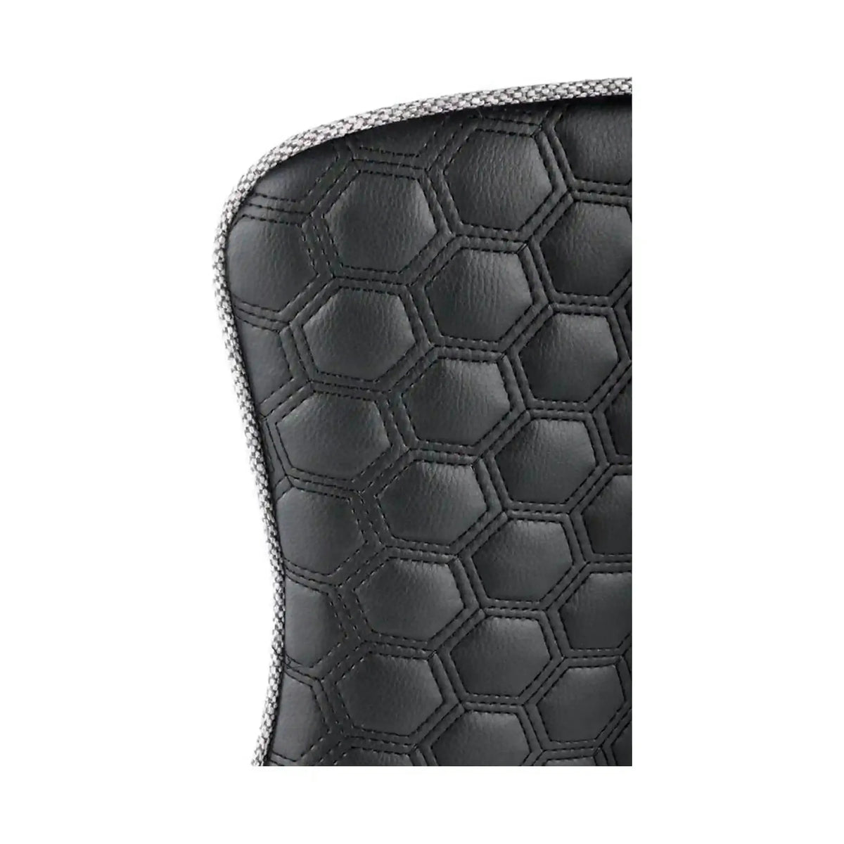Scaun K434, gri/negru, stofa catifelata/piele ecologica, 53x54x97 cm