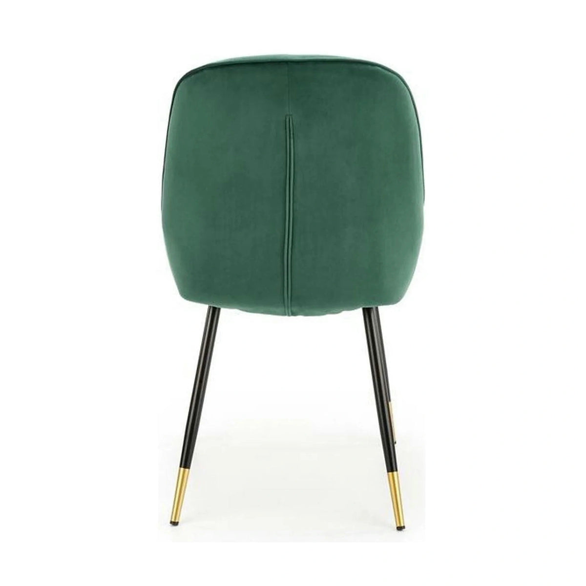 Scaun K437, verde inchis/negru, stofa catifelata/metal, 49x55x88 cm