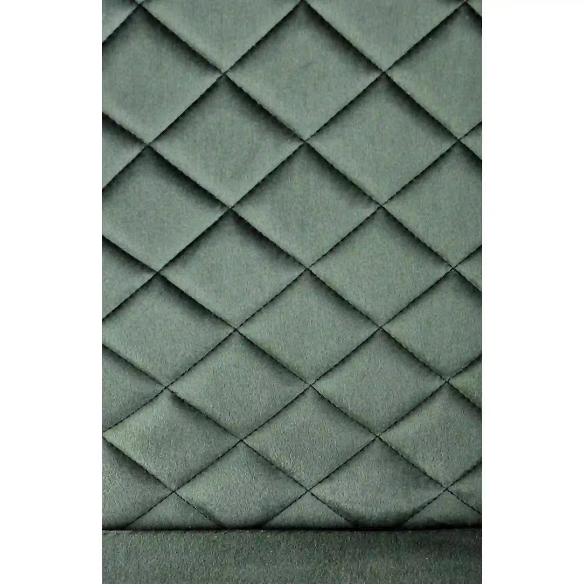 Scaun K442, verde inchis/negru, stofa catifelata/metal, 46x61x102 cm