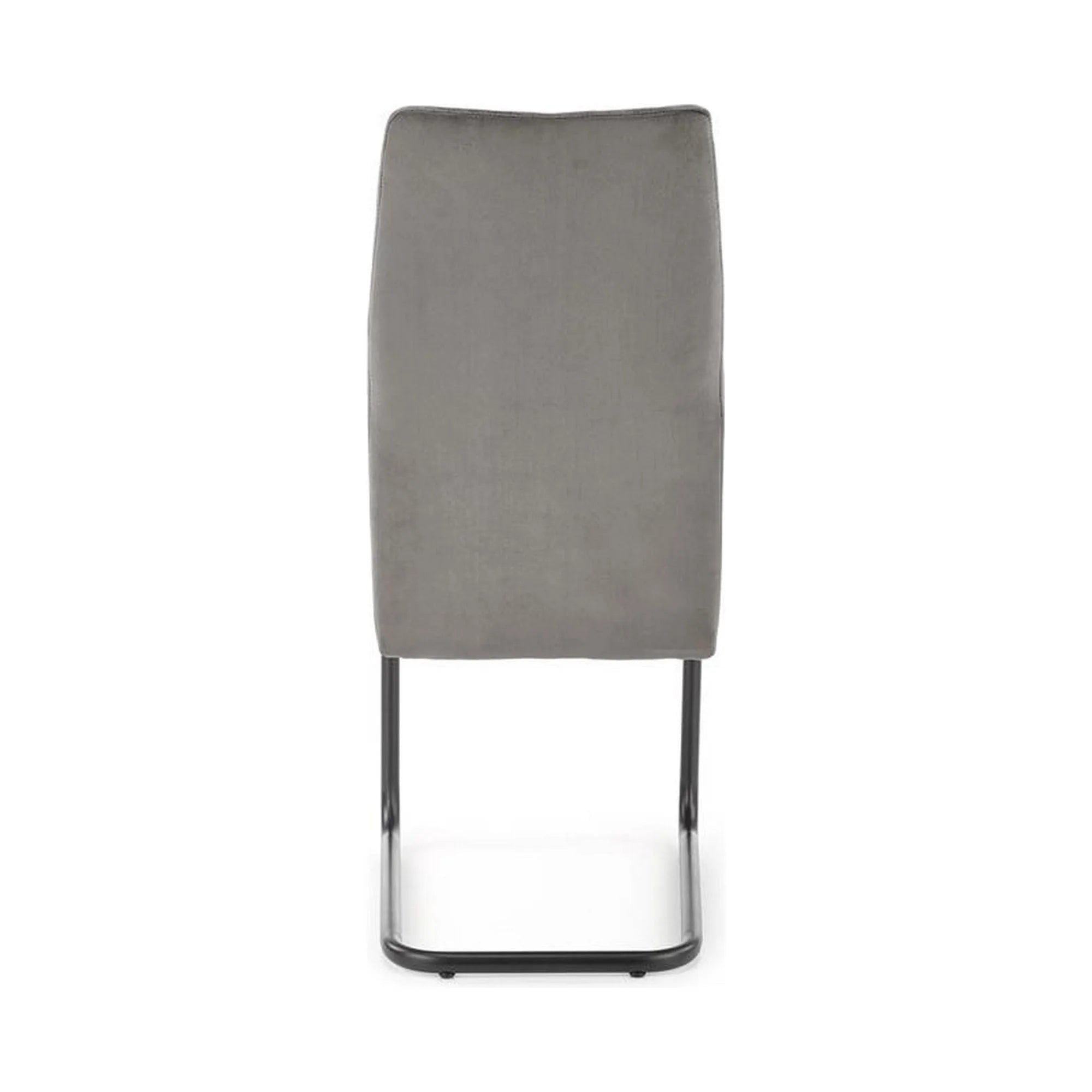 Scaun K444, gri/negru, stofa catifelata/metal, 44x54x97 cm