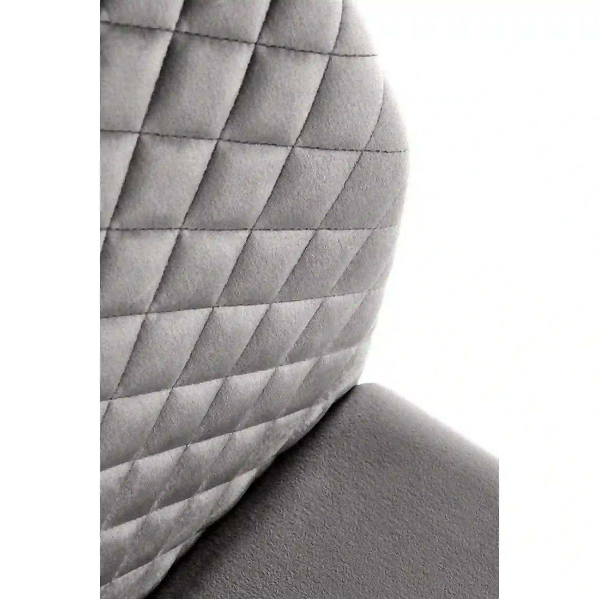 Scaun K444, gri/negru, stofa catifelata/metal, 44x54x97 cm
