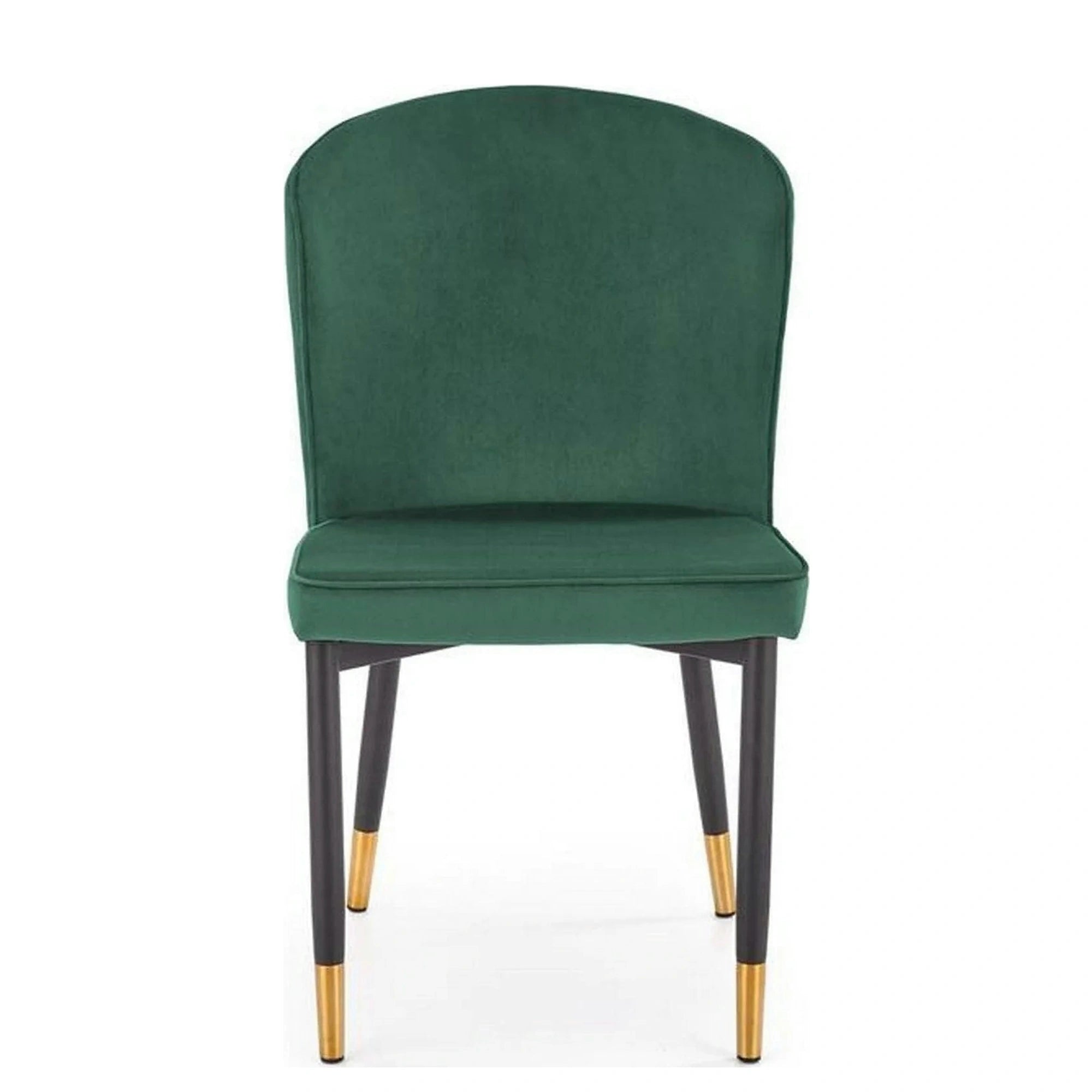 Scaun K446, verde/negru, stofa catifelata/metal, 51x55x86 cm