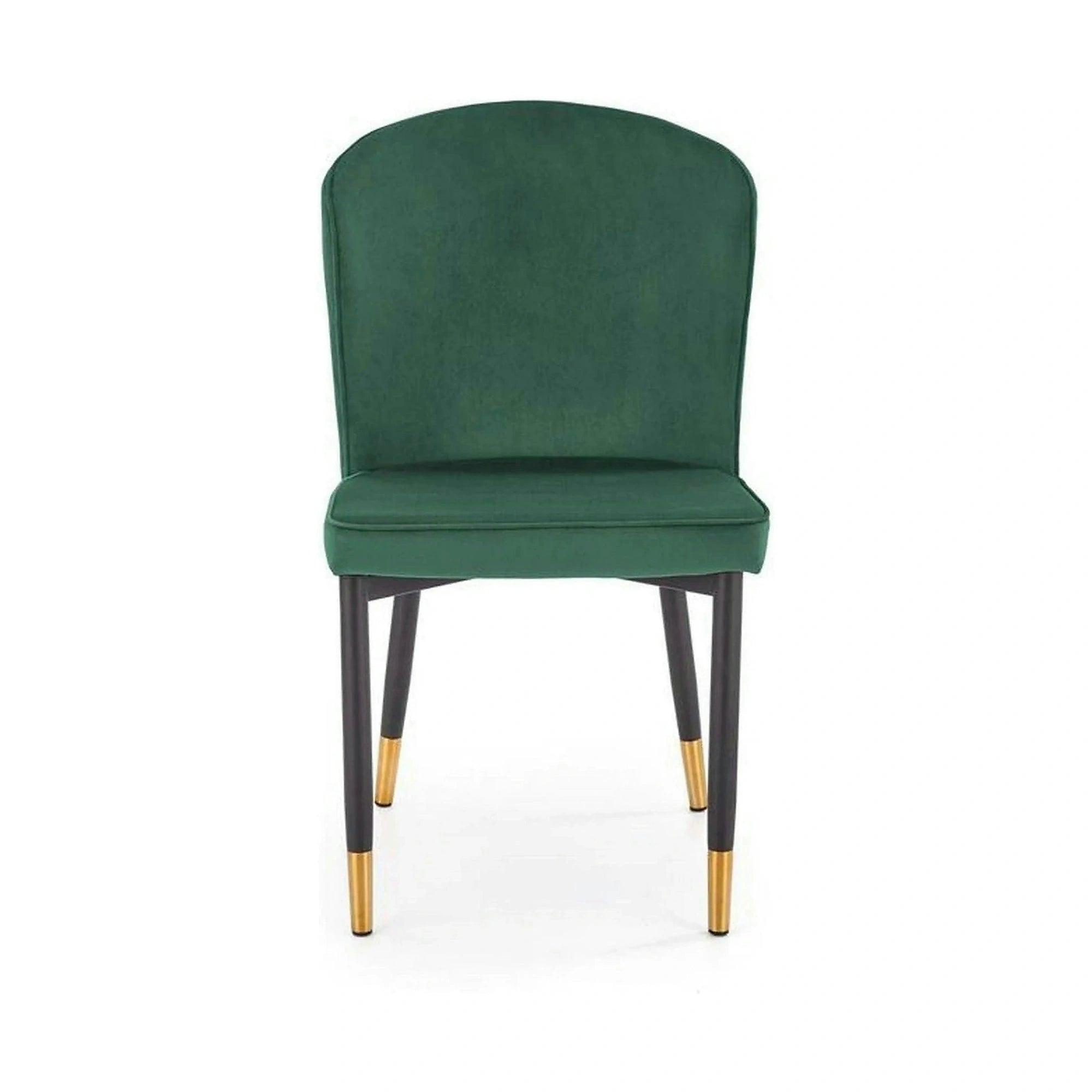 Scaun K446, verde/negru, stofa catifelata/metal, 51x55x86 cm