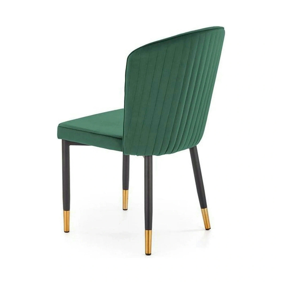 Scaun K446, verde/negru, stofa catifelata/metal, 51x55x86 cm
